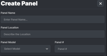 Panel Settings Editor